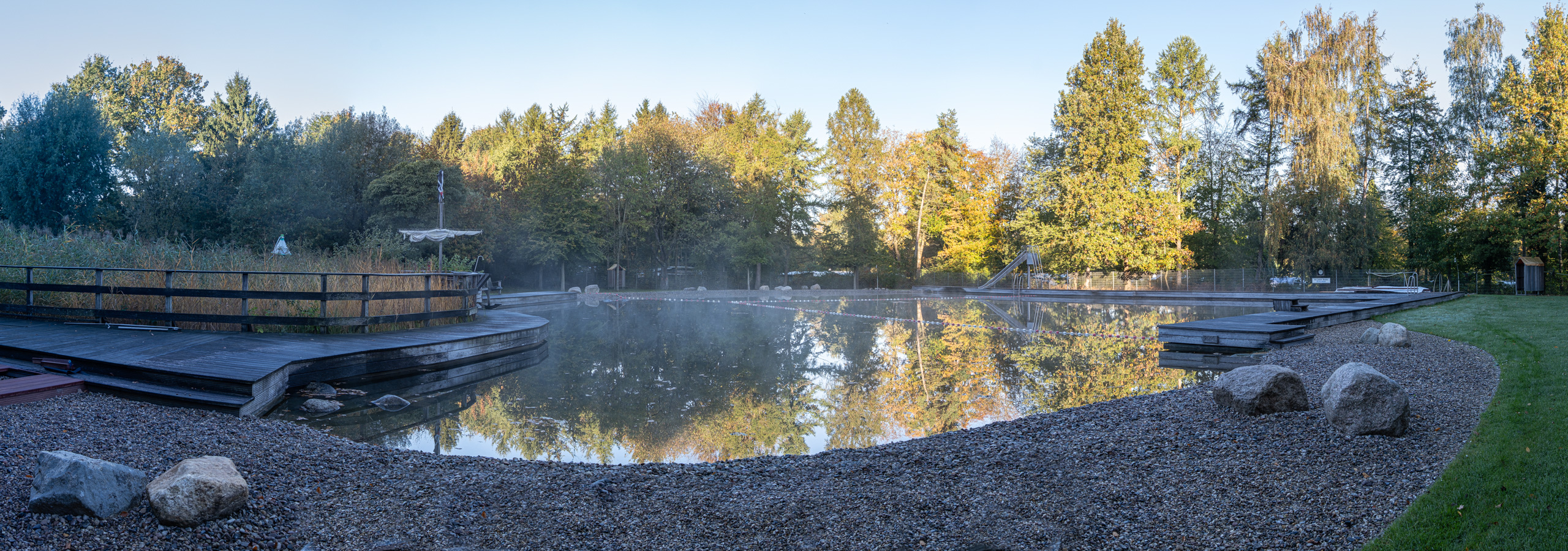 Naturbad Sauensiek Startseite Herbst